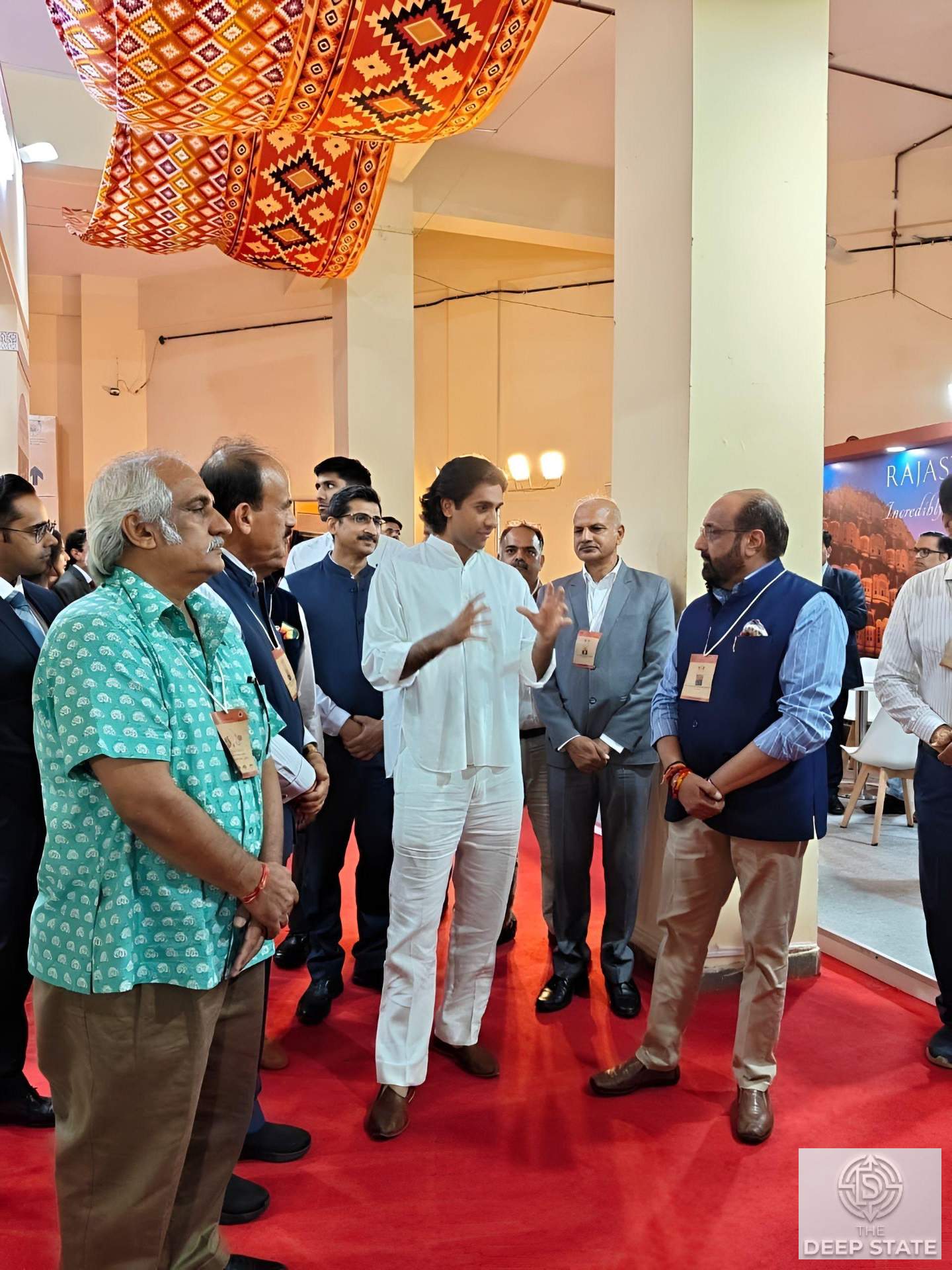 Member of the erstwhile Royal Family of Jaipur, Sawai Padmanabh Singh, at the RDTM exhibition today.