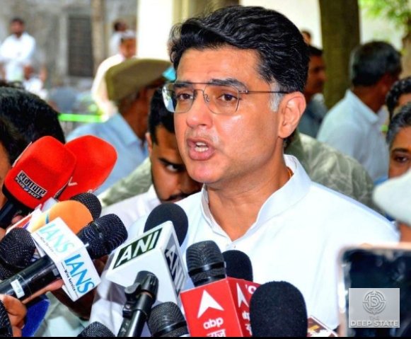 Pilot targets BJP over poll delay, sidesteps CM question
