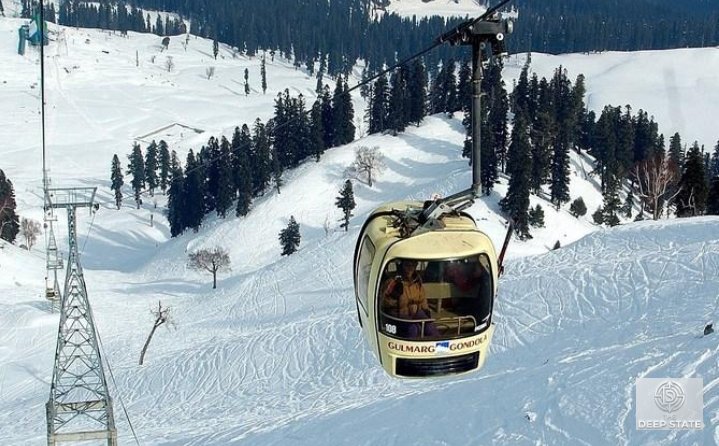 The iconic Gulmarg Gondola, one of the world's highest cable-car systems, remained temporarily suspended after a technical malfunction prompted a large-scale rescue operation involving nearly 300 tourists
