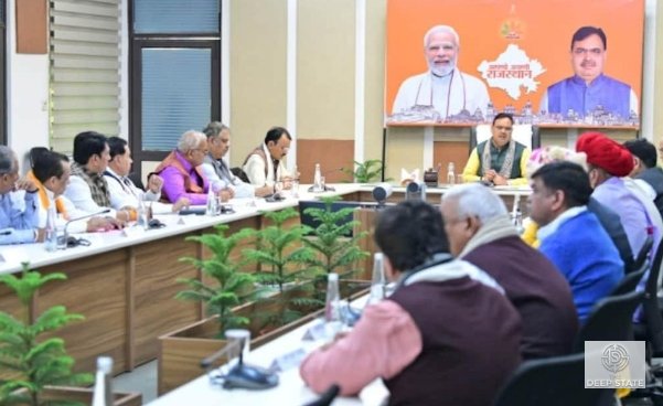 Chief Minister Bhajan Lal Sharma chairs a Rajasthan Cabinet meeting in Jaipur. The Cabinet approved the Rajasthan Industrial Development Policy-2026, a reform package aimed at boosting investment, improving ease of doing business, and extending benefits to sectors such as hospitality, warehousing, logistics, and data centers.