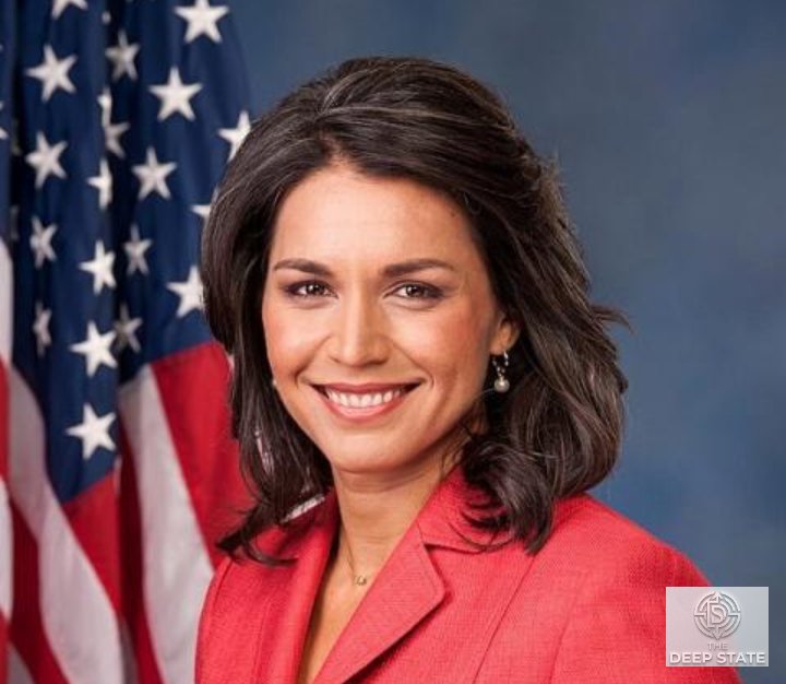 Tulsi Gabbard speaks during a public appearance in Washington. Her resignation has triggered fresh political debate over her role within the Trump administration.